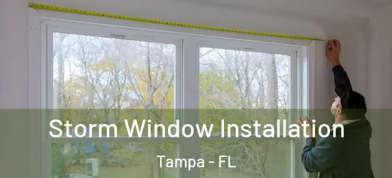  Storm Window Installation Tampa - FL